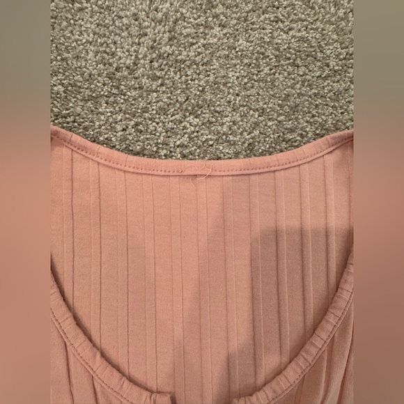 SOLD SHEIN Pink Cropped Button Up Cardigan Size: M - Picture 4 of 4